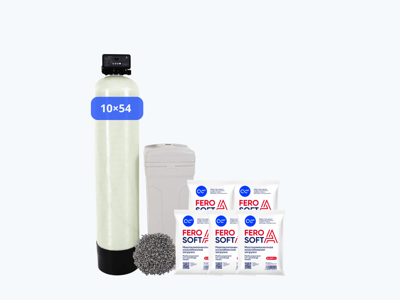 Система очистки воды АКВАПЛЕКС M (3–4 точки, 0,8 м³/ч) для колодца — от железа, жёсткости, марганца и органики