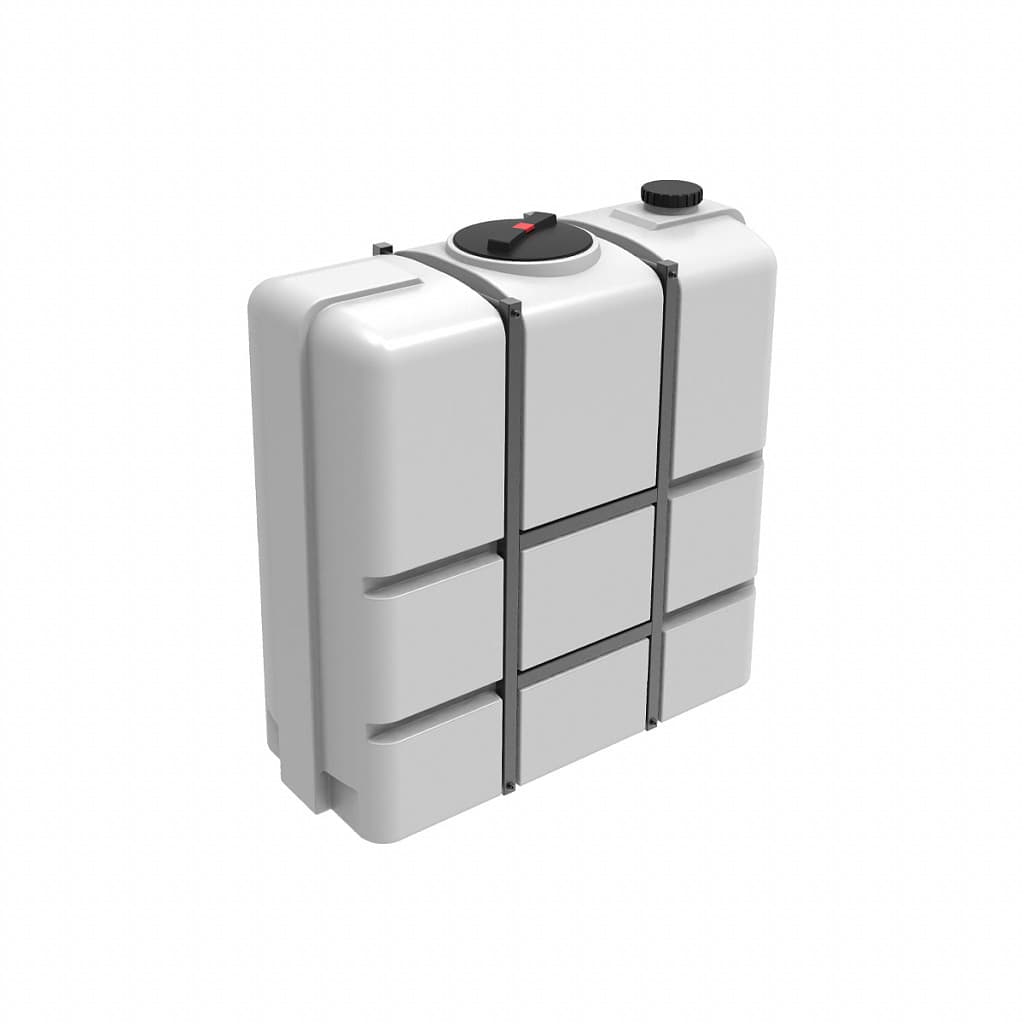 Емкость Экопром K 1000 л белая в обрешетке