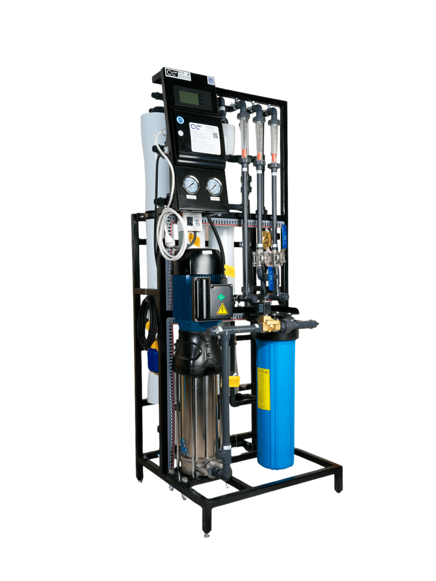 AWT RO-750L (3/4040) - установка обратного осмоса с насосом (до 0,75 м3/ч) — фото 2