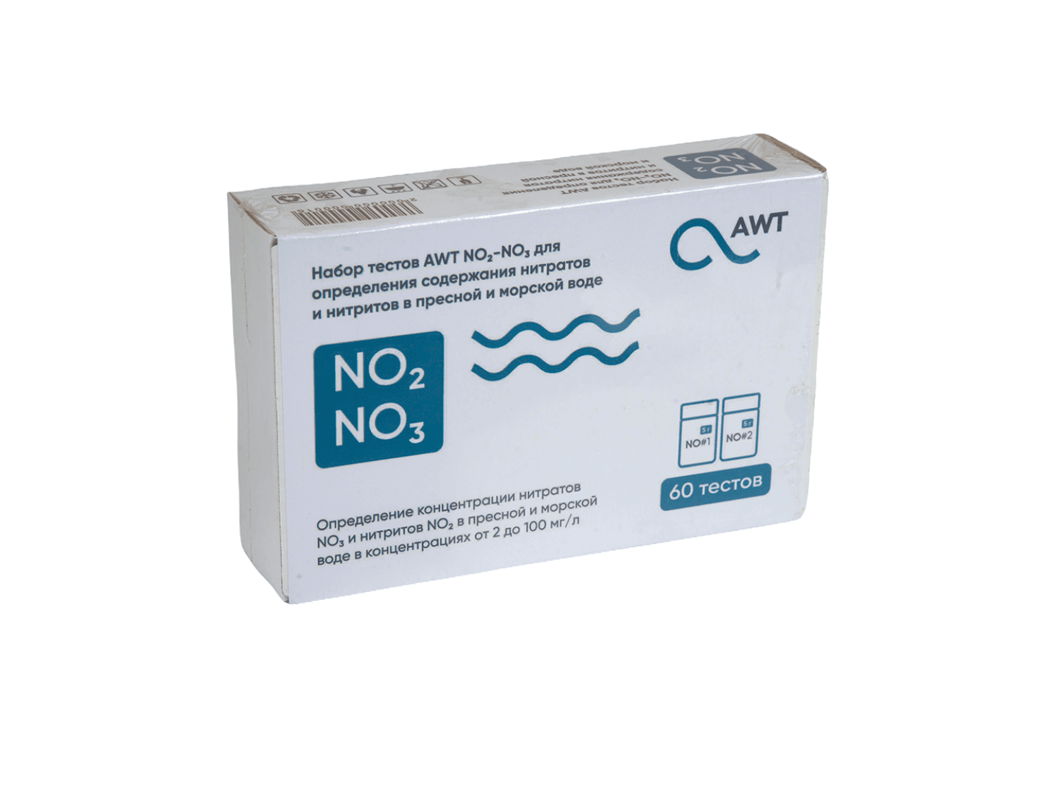 AWT набор тестов NO2, NO3  (нитриты и нитраты от 2-100 мг/л. 60 тестов)