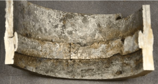 Щелевая коррозия под прокладкой фланцевого соединения