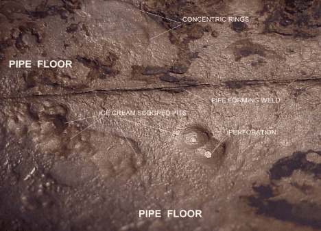 Микробиологически-влияемая коррозия — язвы под биоплёнкой