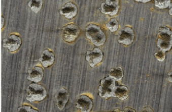 Питтинговая коррозия стали — локальная язва, анод в большой катодной зоне